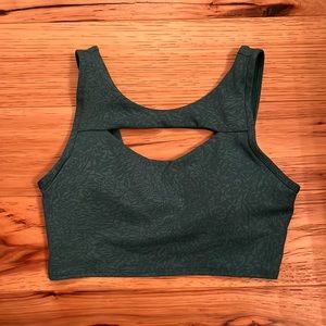 lululemon high neck sports bra with cutout (size 8)
